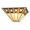 Chloe Lighting Chloe Lighting CH3T993AM12-WS1 Giles Tiffany-Style 1 Light Mission Indoor Wall Sconce - 12 in. CH3T993AM12-WS1